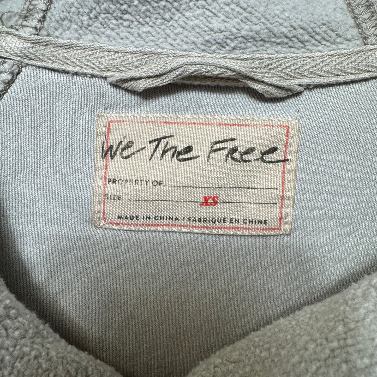 Sadie Surplus Knit Grey Jacket Fleece Hoodie By We The Free In Grey, Size: Xs