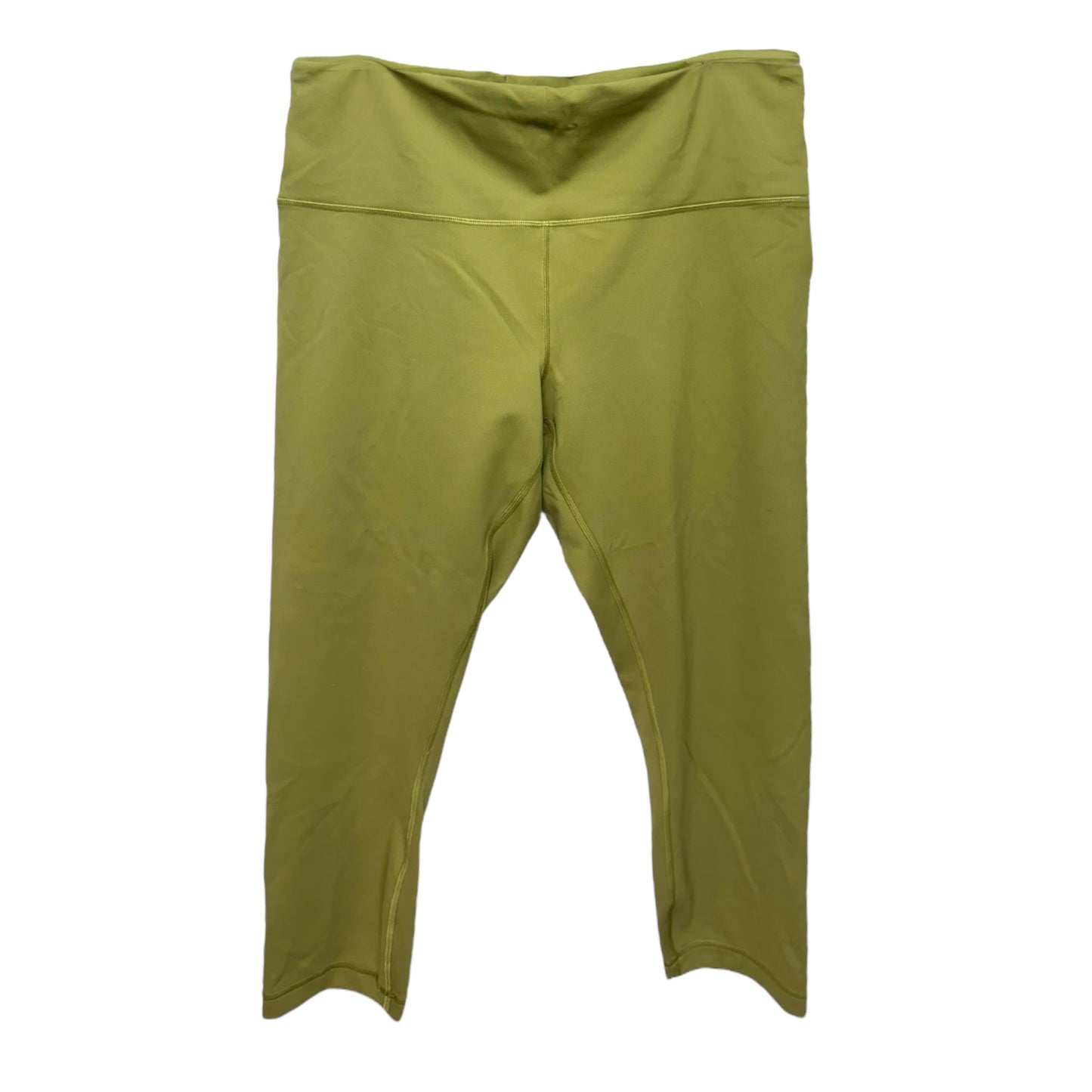 Wunder Train Crop By Lululemon In Bronze Green, Size: 16