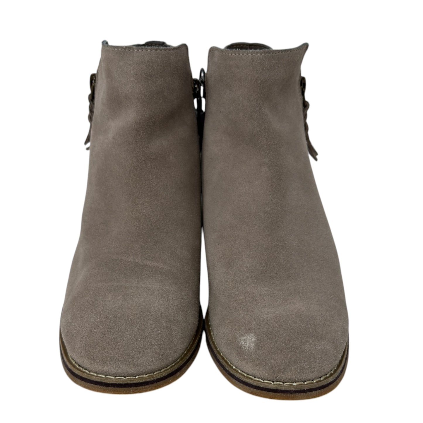 Liam Waterproof Suede Double Zip Booties By Blondo In Taupe, Size: 8.5