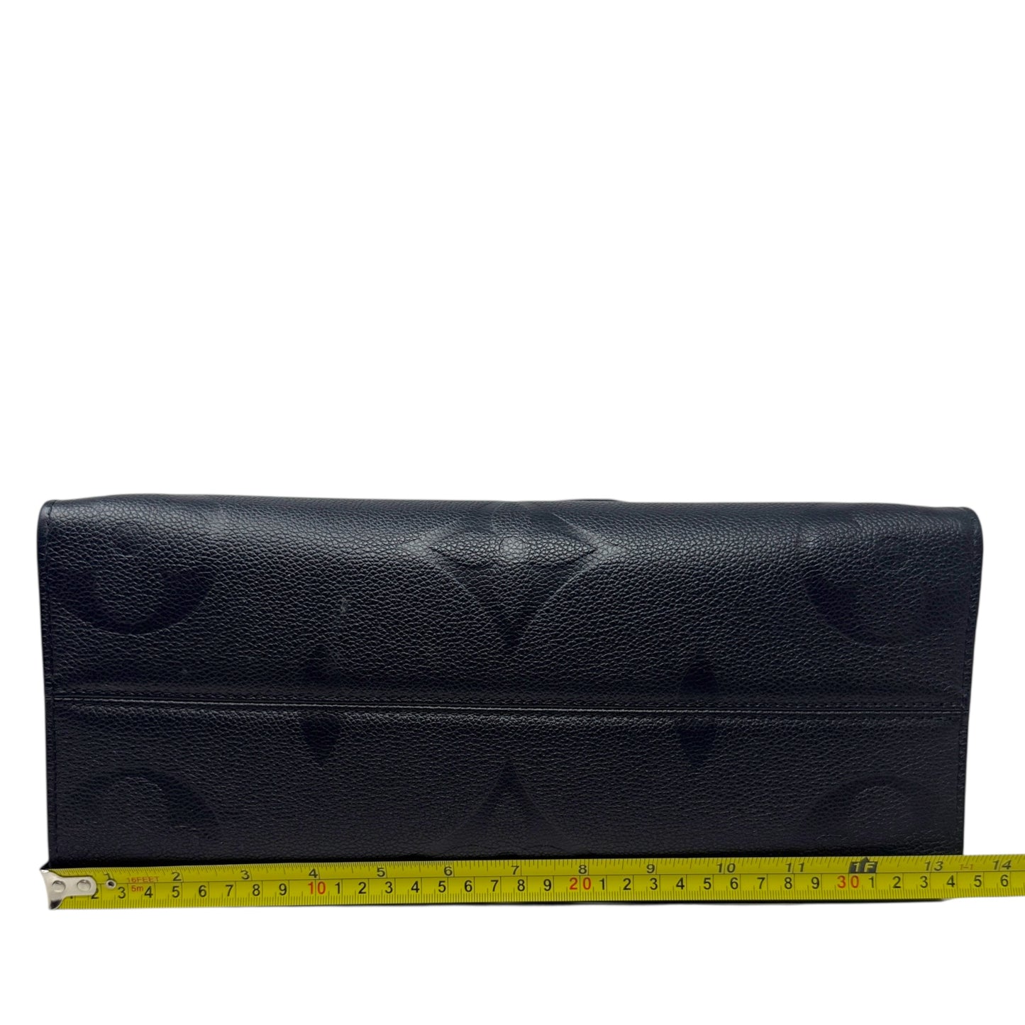 Onthego MM Monogram Empreinte Leather Tote Luxury Designer By Louis Vuitton, Size: Large