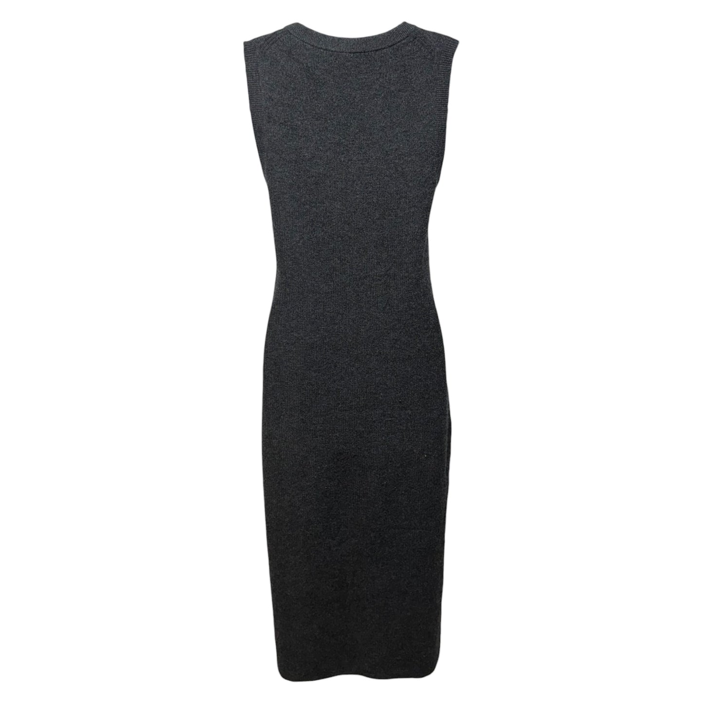 Mongolian Cashmere Sleeveless Midi Sweater Dress By Quince In Heather Charcoal, Size: S