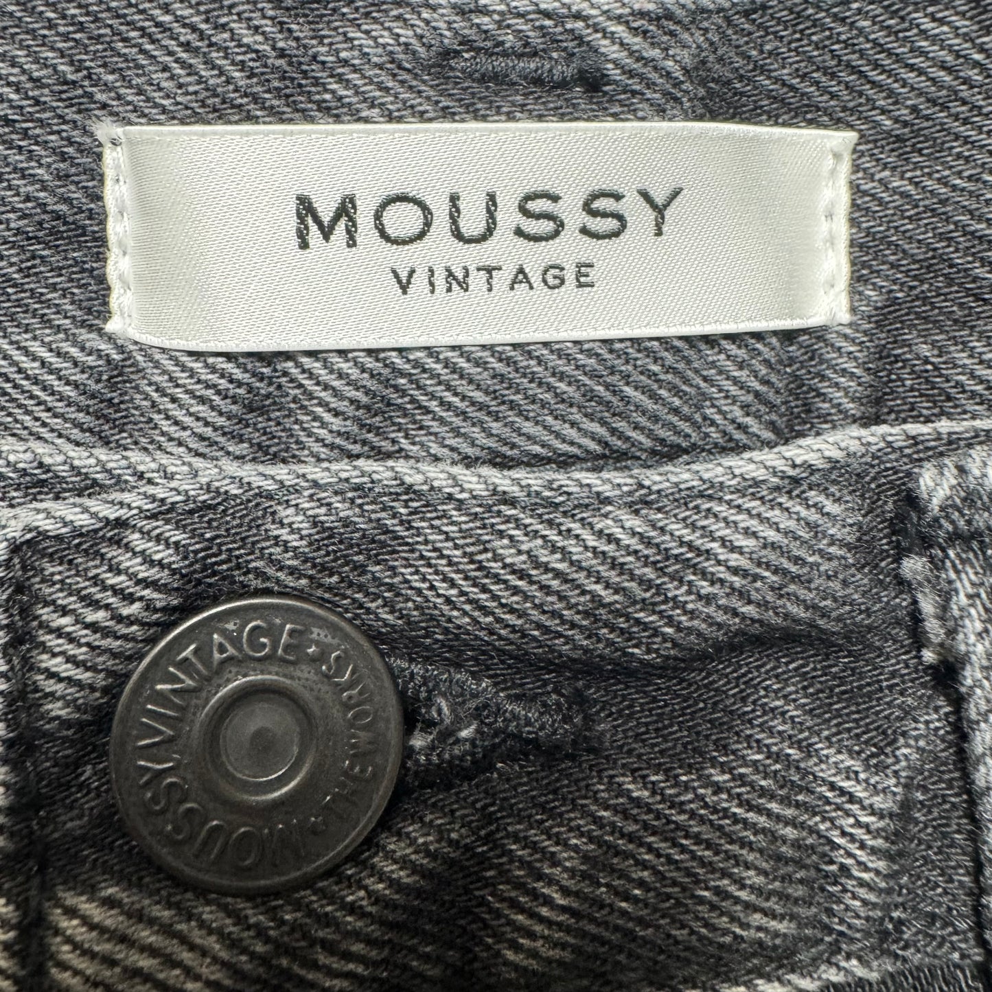 Jeans Boyfriend By Moussy In Black Denim, Size: 4/27