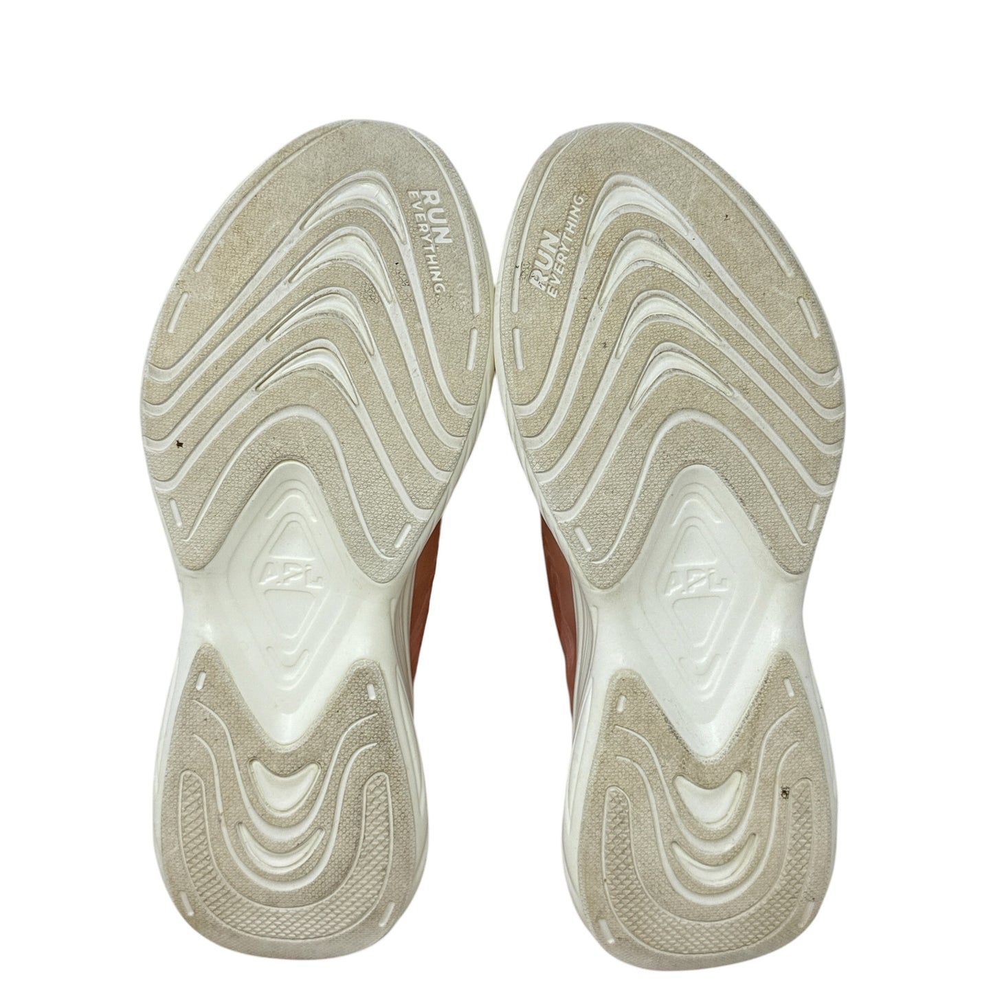 Streamline Running Shoes Designer By APL In Orange & White, Size: 7