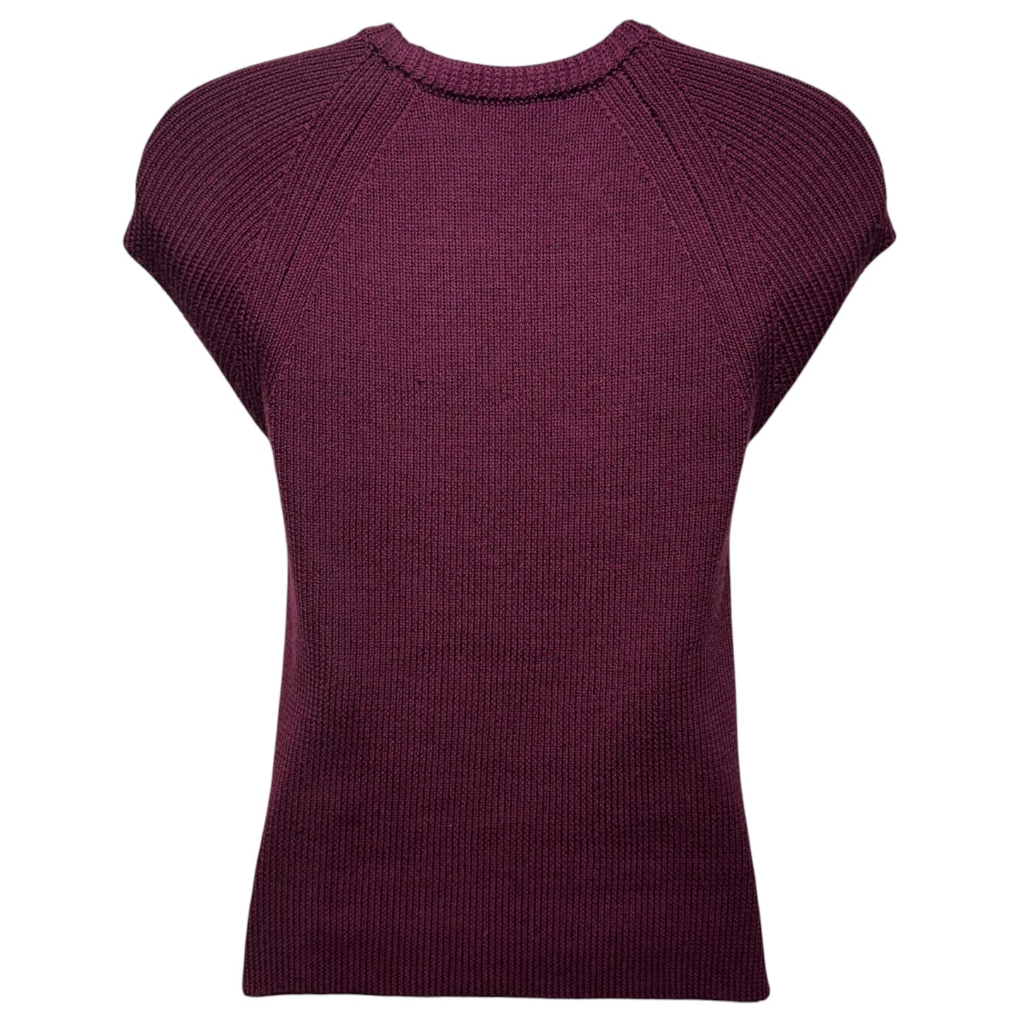 Wool Vest Sweater By St. John In Pink & Purple, Size: S