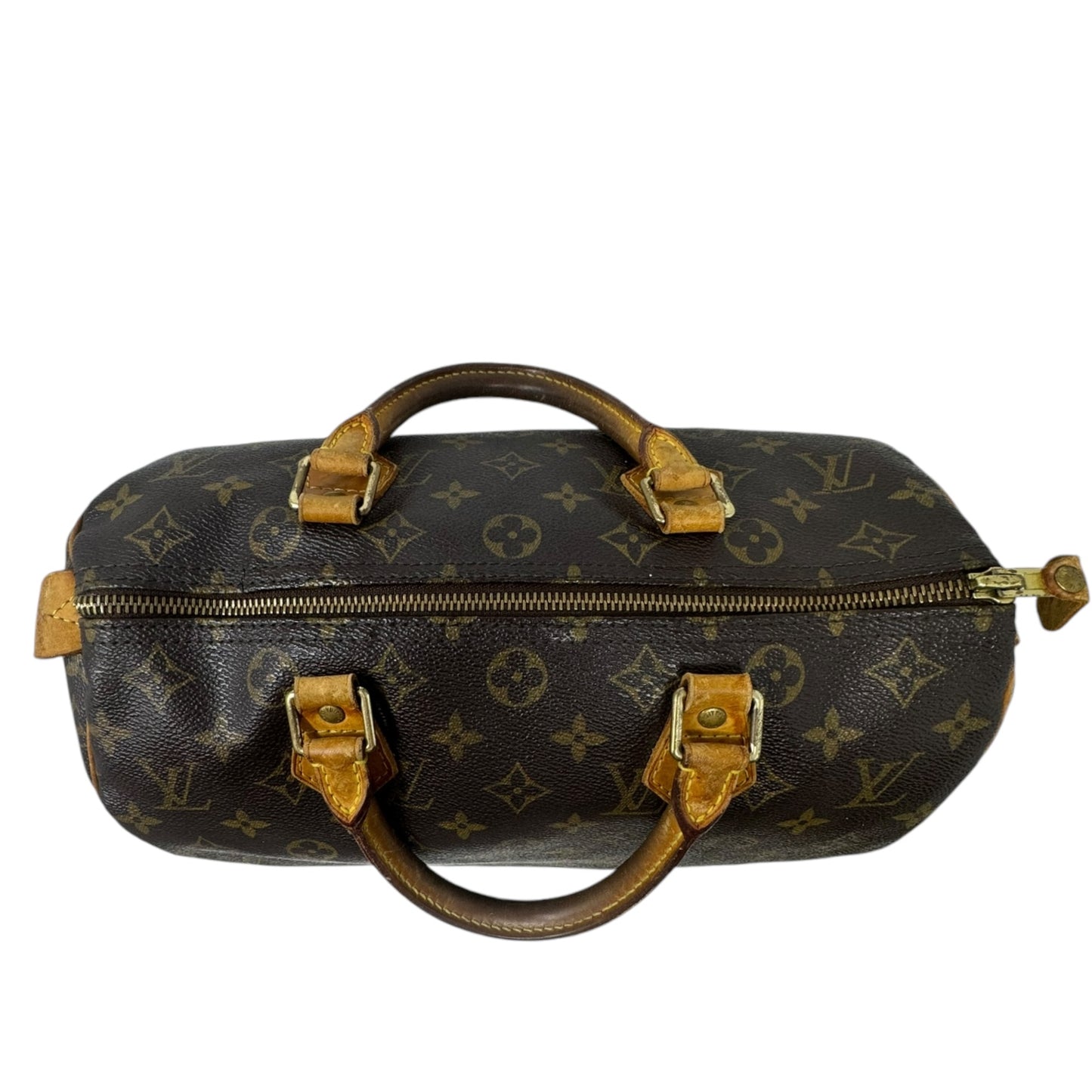 Speedy 30 Monogram Canvas Satchel Luxury Designer By Louis Vuitton, Size: Medium