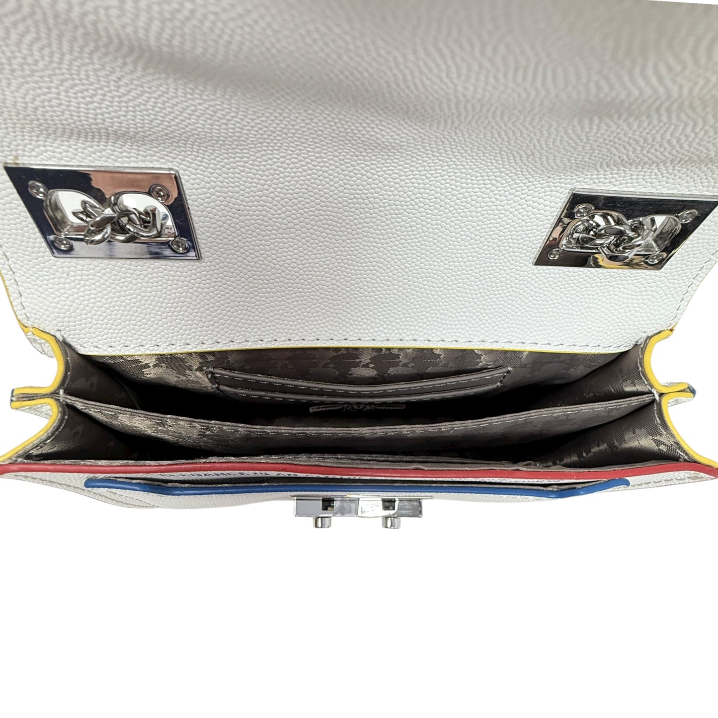 Corinne Leather Shoulder Bag Designer By Karl Lagerfeld, Size: Small
