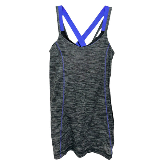 Run For Gold Tank By Lululemon In Heathered Black / Iris Flower, Size: 6