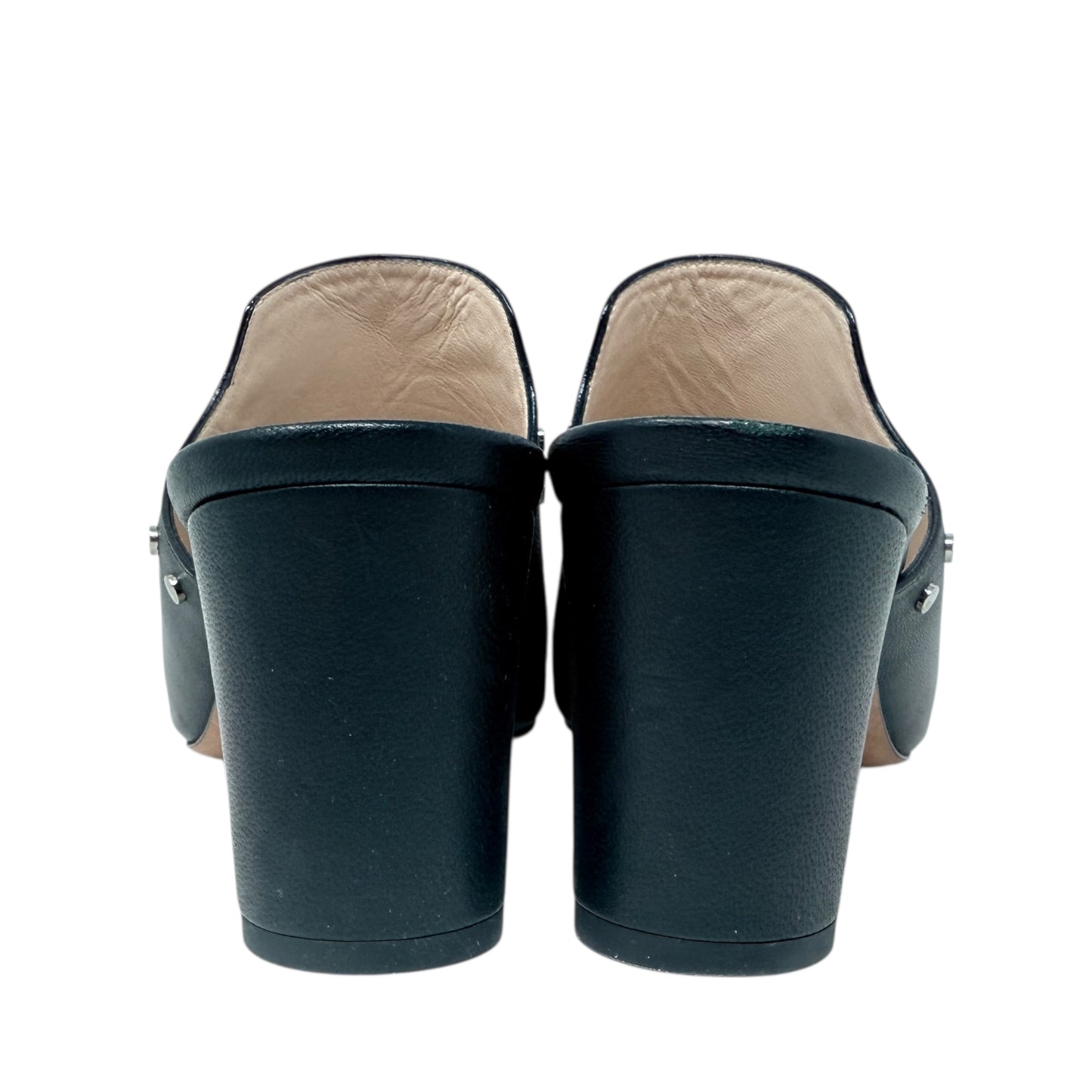 Myla 65 Studded Leather Mules Luxury Designer By Jimmy Choo In Black, Size: 7