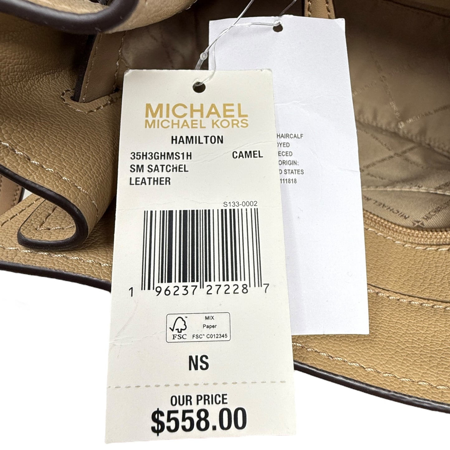 Hamilton Leather & Haircalf Satchel By Michael By Michael Kors, Size: Small