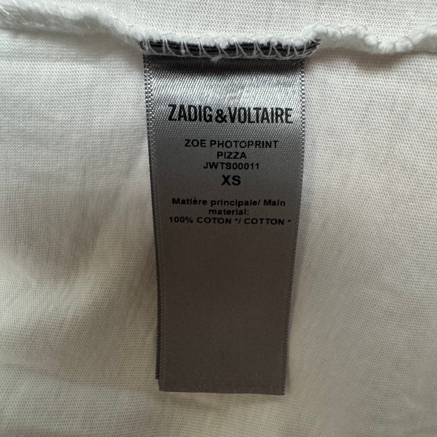 “Amour*” Top Short Sleeve By Zadig And Voltaire In White, Size: Xs