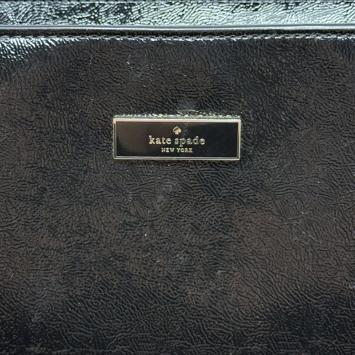 Bridget Crinkle Patent Leather Tote Designer By Kate Spade, Size: Medium