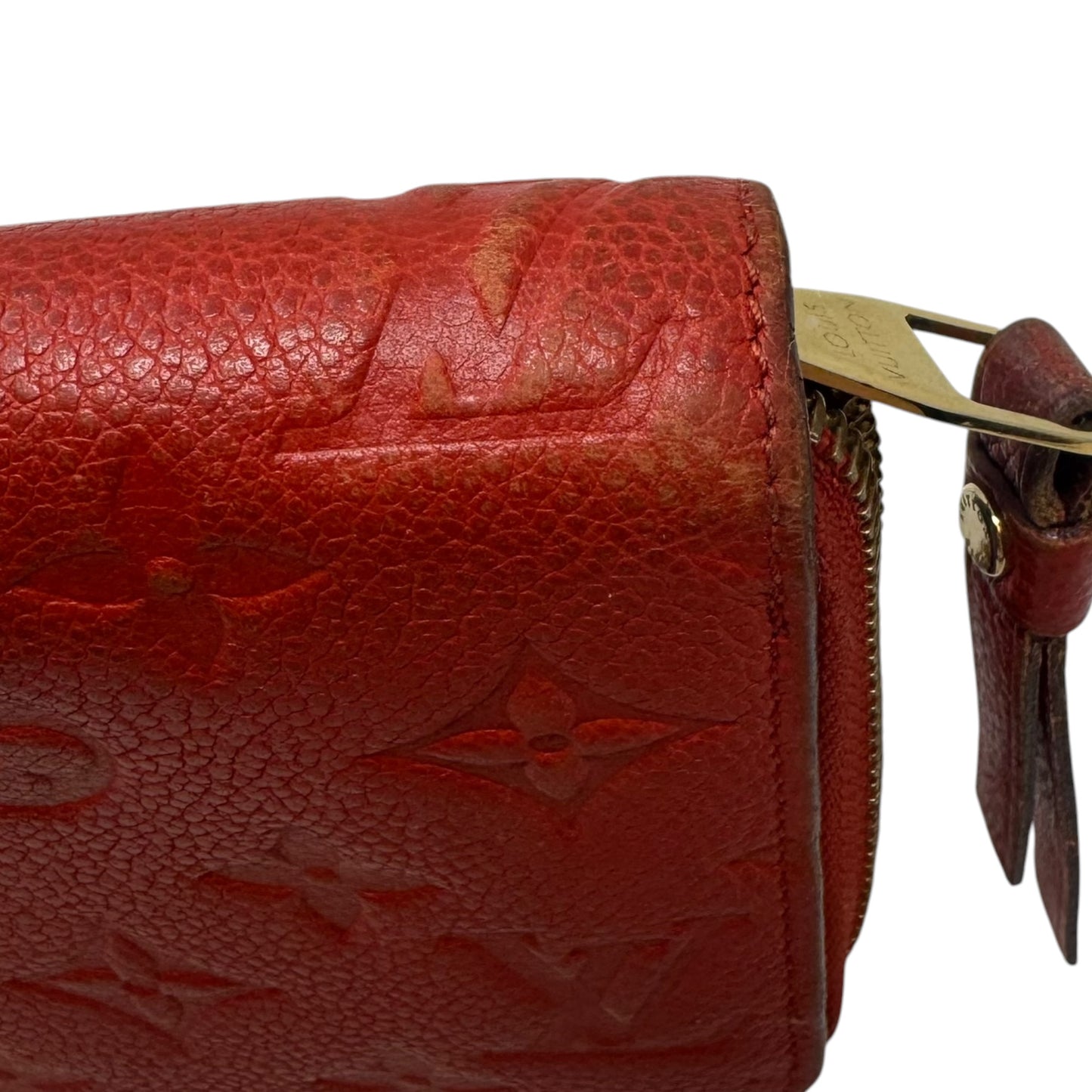 AS IS Monogram Empreinte Zippy Wallet Luxury Designer By Louis Vuitton, Size: Large