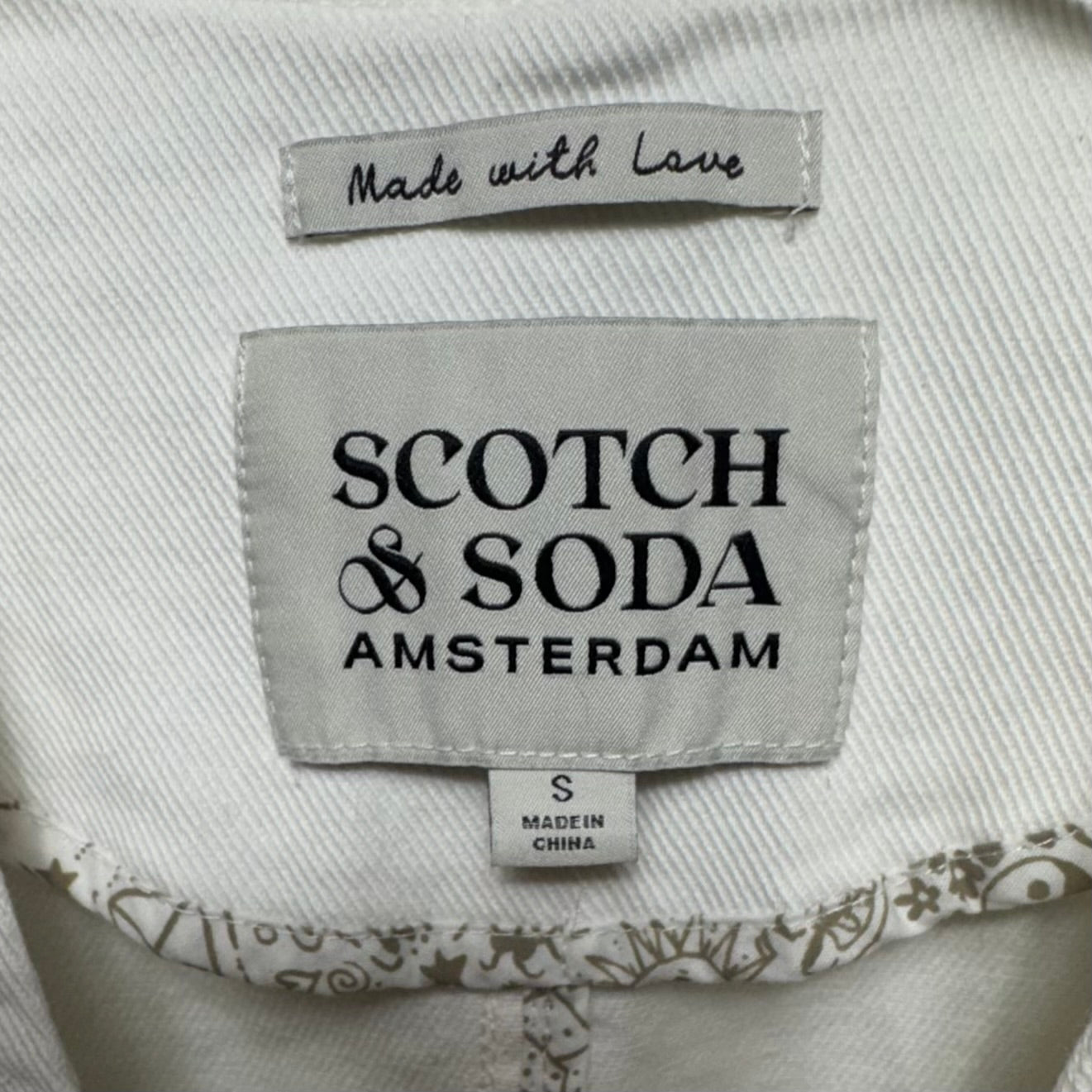 The Denim Crop Vest By Scotch & Soda In White, Size: S