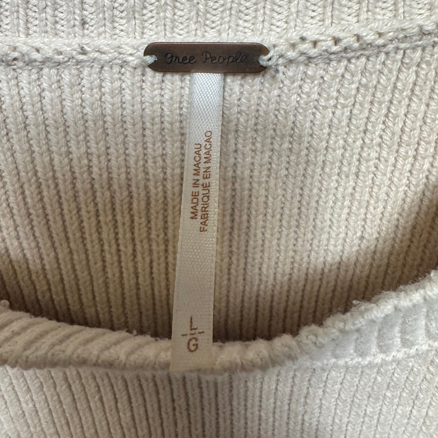 Sweater By Free People In Striped Pattern, Size: L