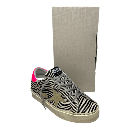 Hi-Star Sneakers Shoes Luxury Designer By Golden Goose In Animal Print, Size: 10 (IT 40)