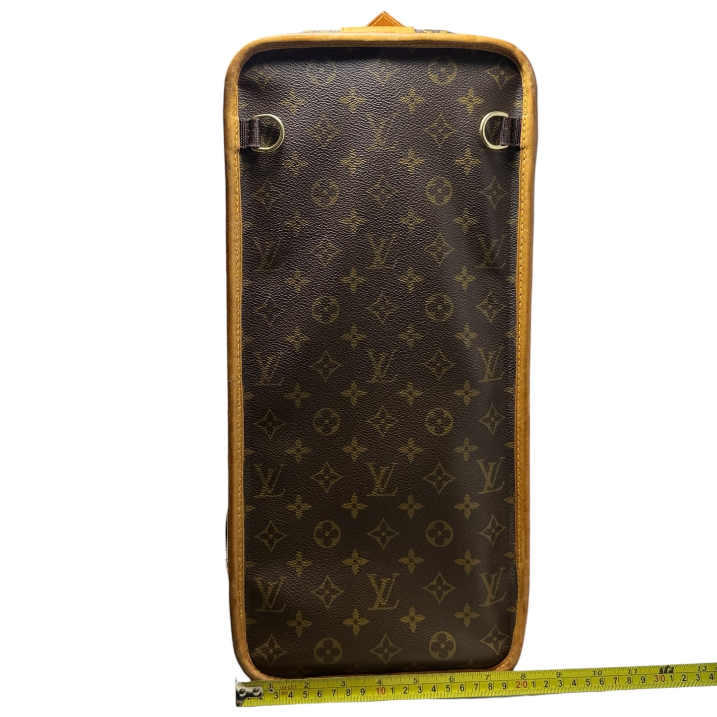 Vintage 2000 Pullman 60 Monogram Canvas & Vachetta Leather Suitcase Luxury Designer By Louis Vuitton, Size: Large