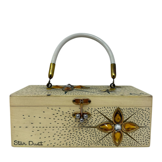 Vintage Collectible 60’s “Star Dust” Wooden Box Bag By Enid Collins Of Texas, Size: Small