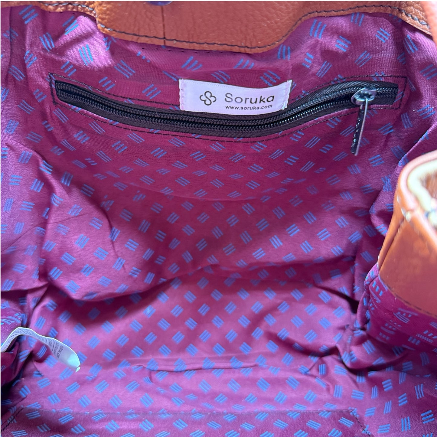 Boston Recycled Leather Tote By Soruka, Size: Medium