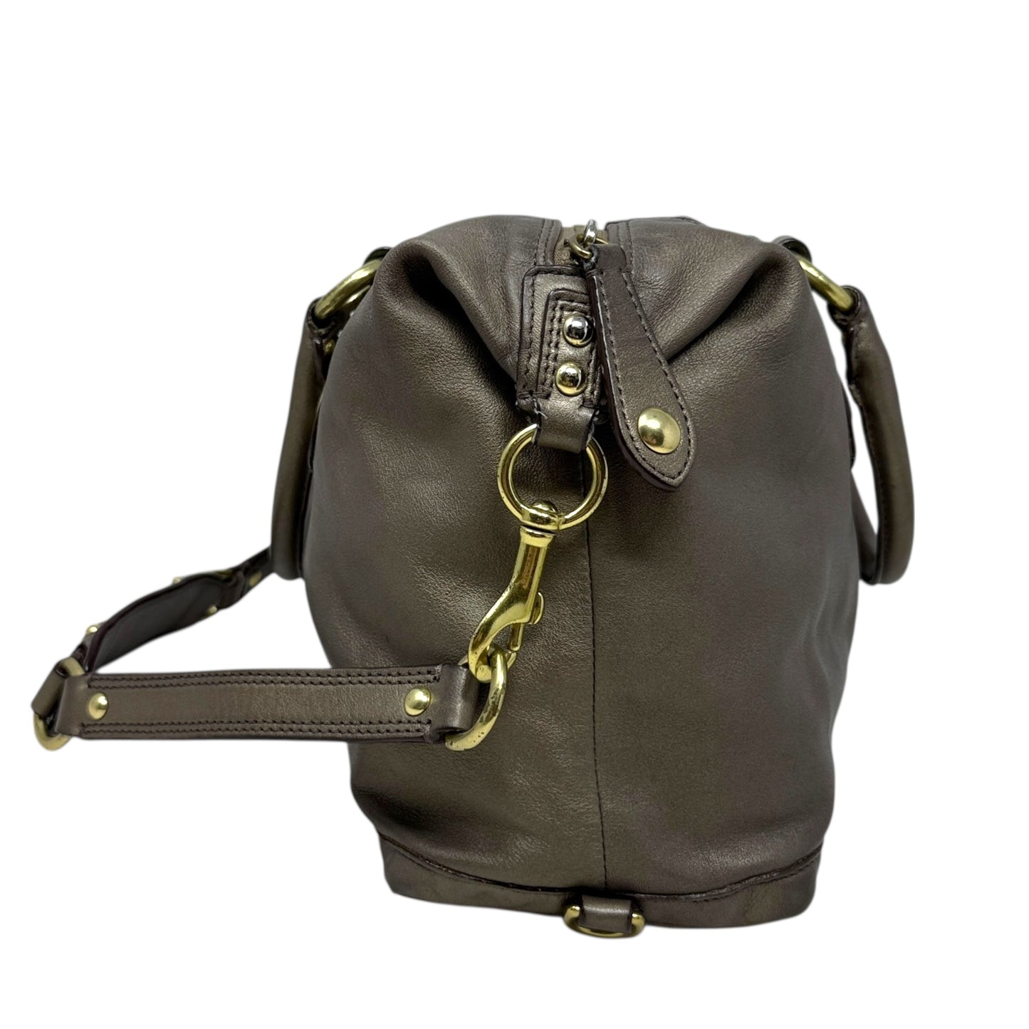 Ashley Leather Satchel Designer By Coach, Size: Medium