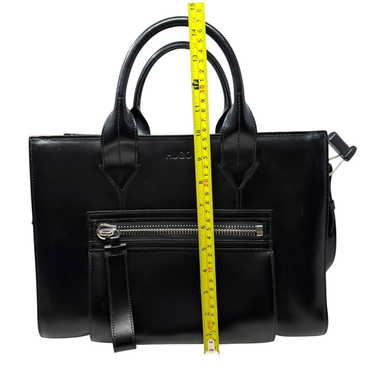 Valentine Leather Shopper Bag By Hugo Boss, Size: Medium