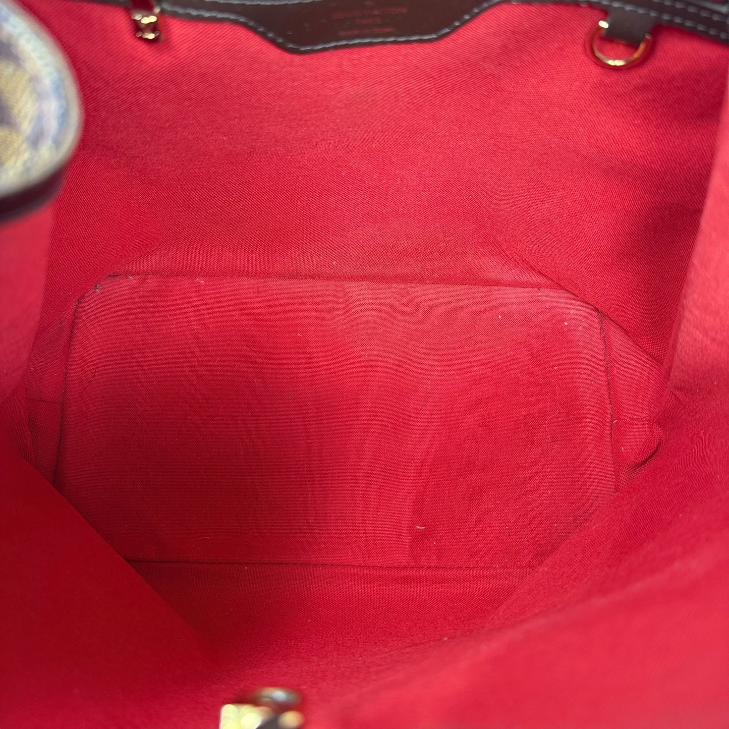 Cabas Rivington Tote In Damier Ebene Canvas Luxury Designer By Louis Vuitton, Size: Large