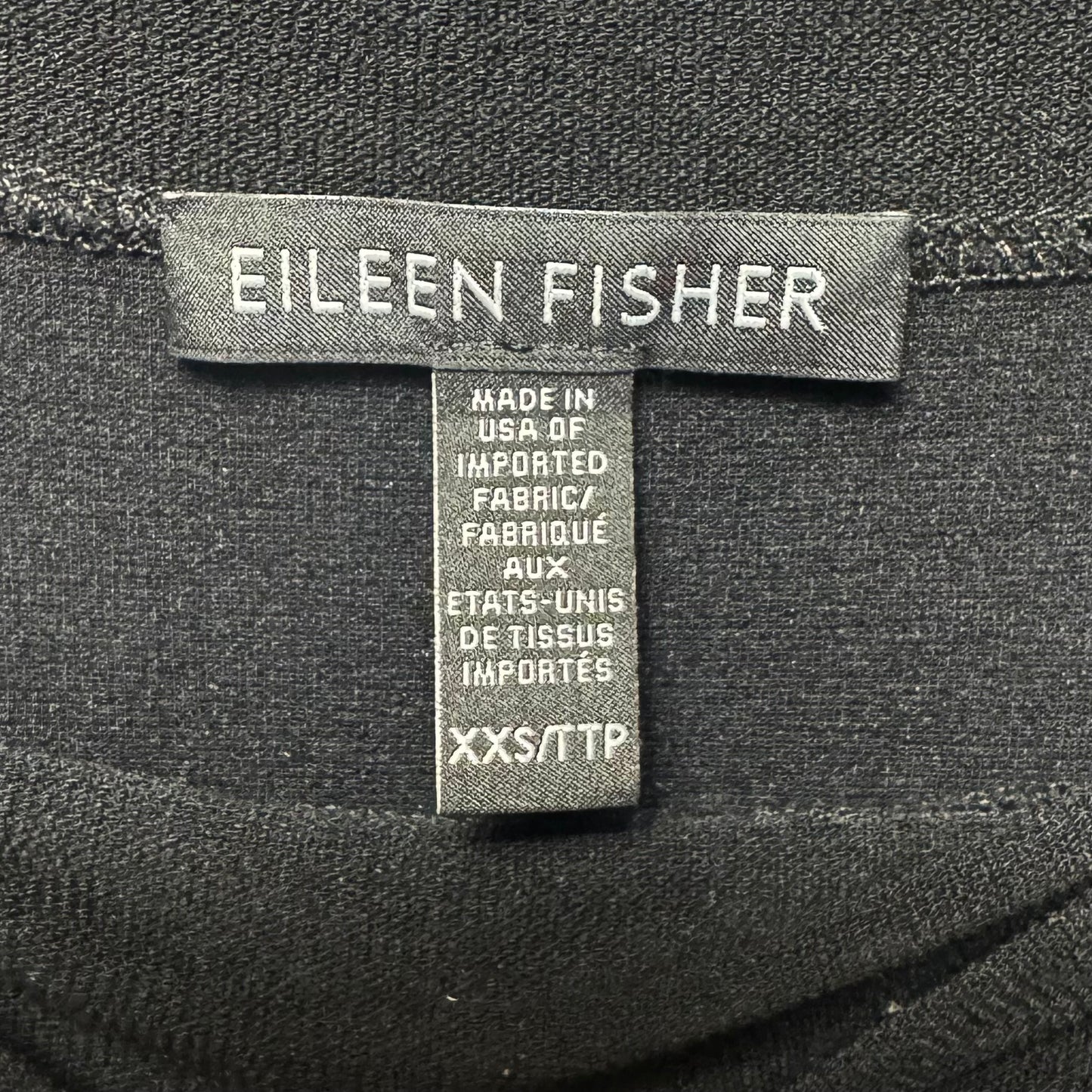 Dress Casual Short By Eileen Fisher In Black, Size: Xxs