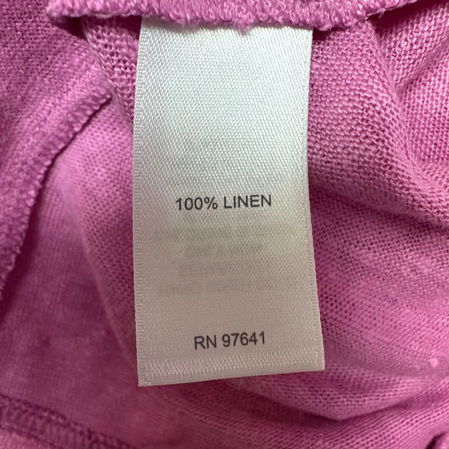Linen Top Short Sleeve By J. Jill In Pink, Size: M