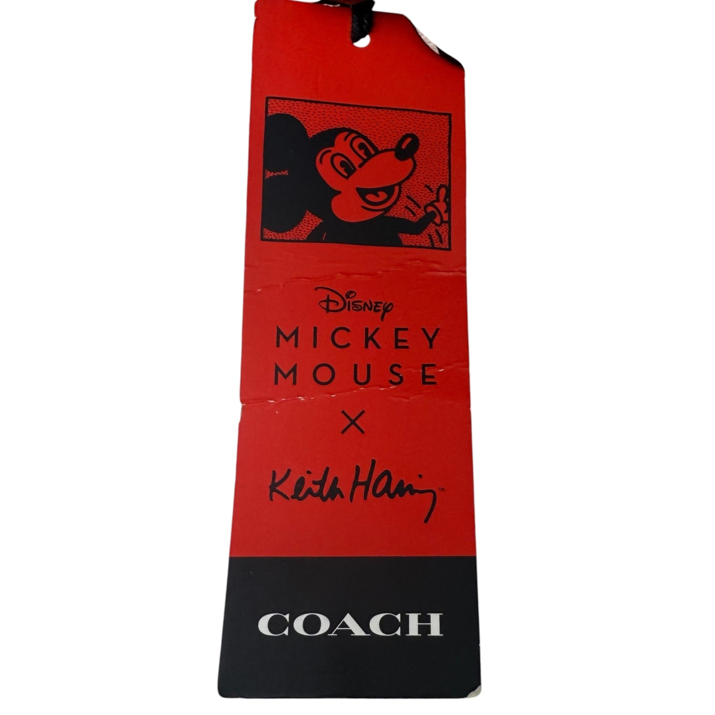 Disney Mickey Mouse X Keith Haring Mini Camera Bag Designer By Coach, Size: Small