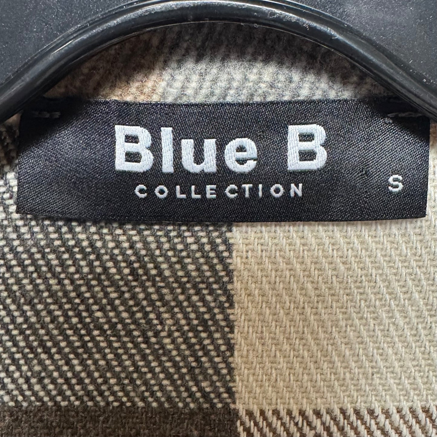 Jacket Shirt By Blue B Collection In Plaid Pattern, Size: S