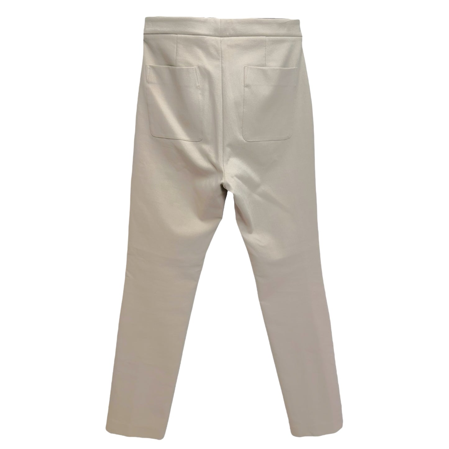 High Rise Cotton Blend Pants Designer By Vince In Beige, Size: 6