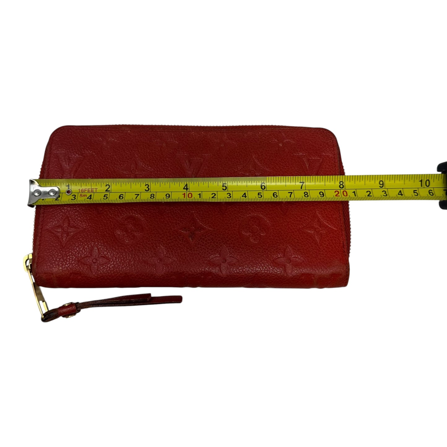 AS IS Monogram Empreinte Zippy Wallet Luxury Designer By Louis Vuitton, Size: Large