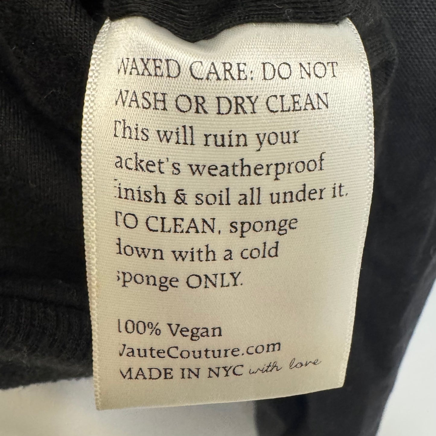 James Waxed Moto Jacket By Vaute Couture In Black, Size: XS