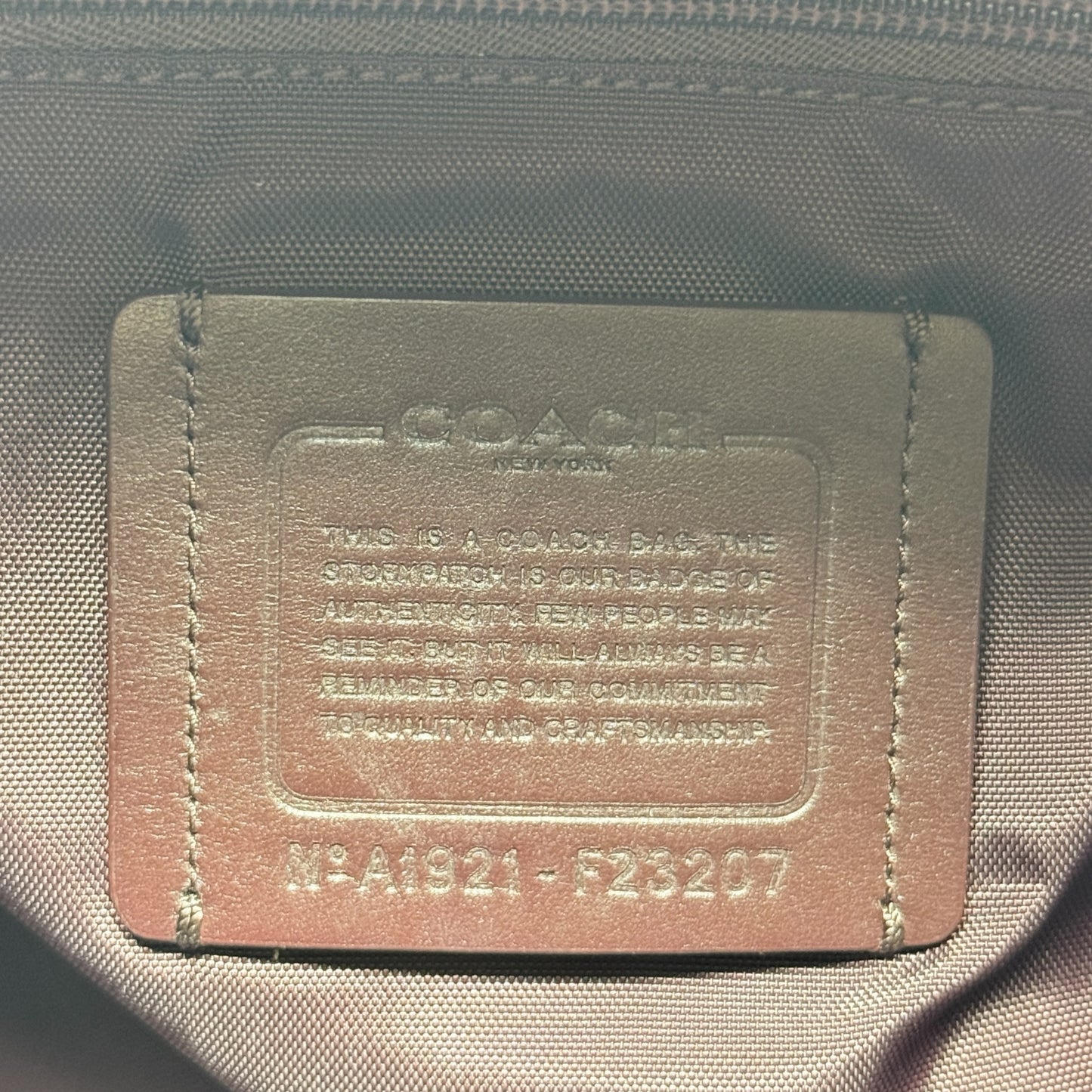 Voyager Duffel Travel Bag Designer By Coach, Size: Medium