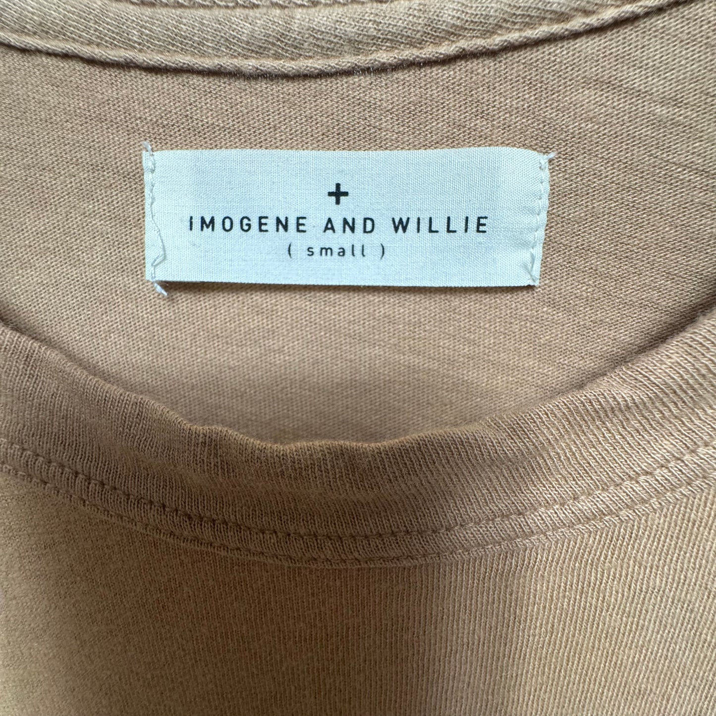 The “plus” Tee By Imogene and Willie In Fatigue Brown, Size: S