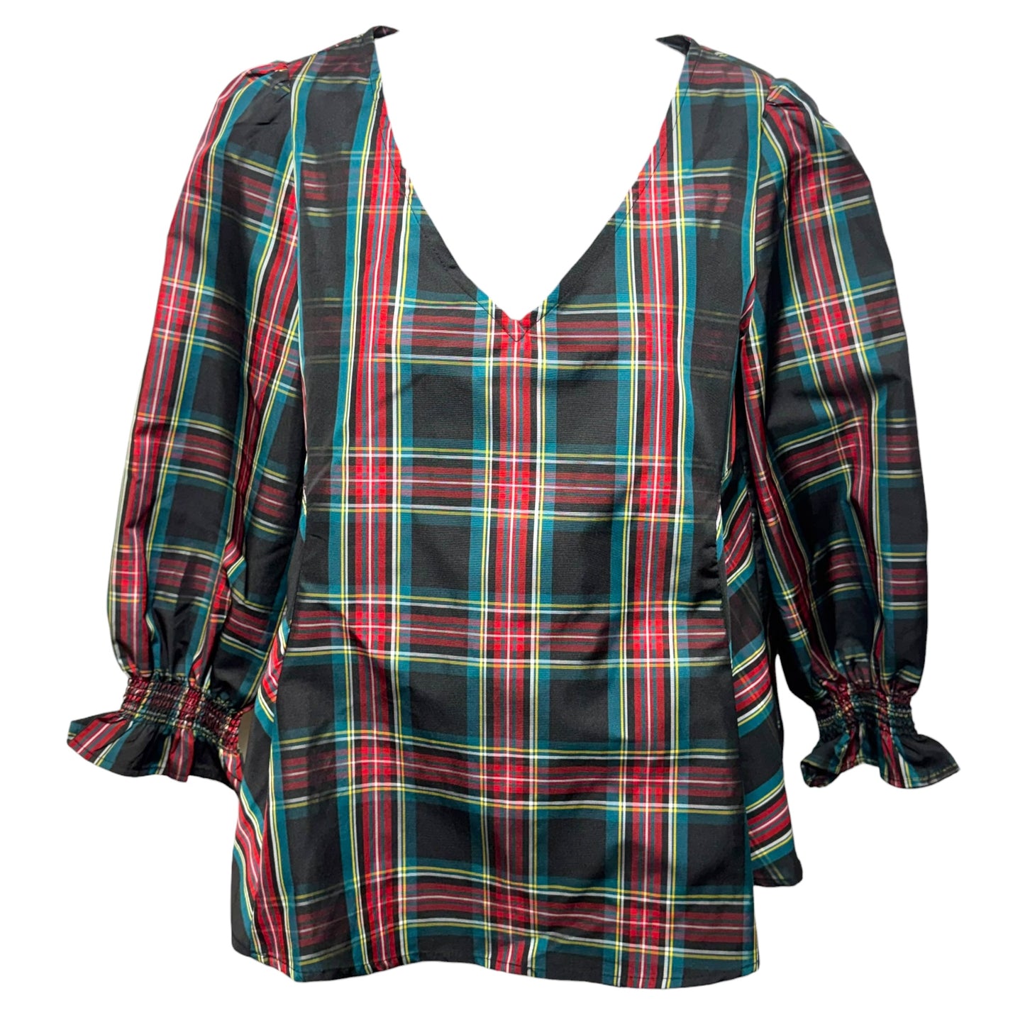 Highland Plaid Easton Blouse By Tuckernuck In Plaid Pattern, Size: XS