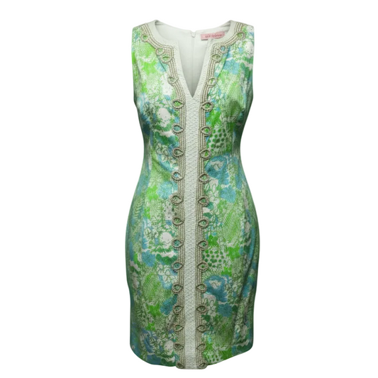 Janice Shift Dress Designer By Lilly Pulitzer In It's a Zoo Limeade, Size: 4