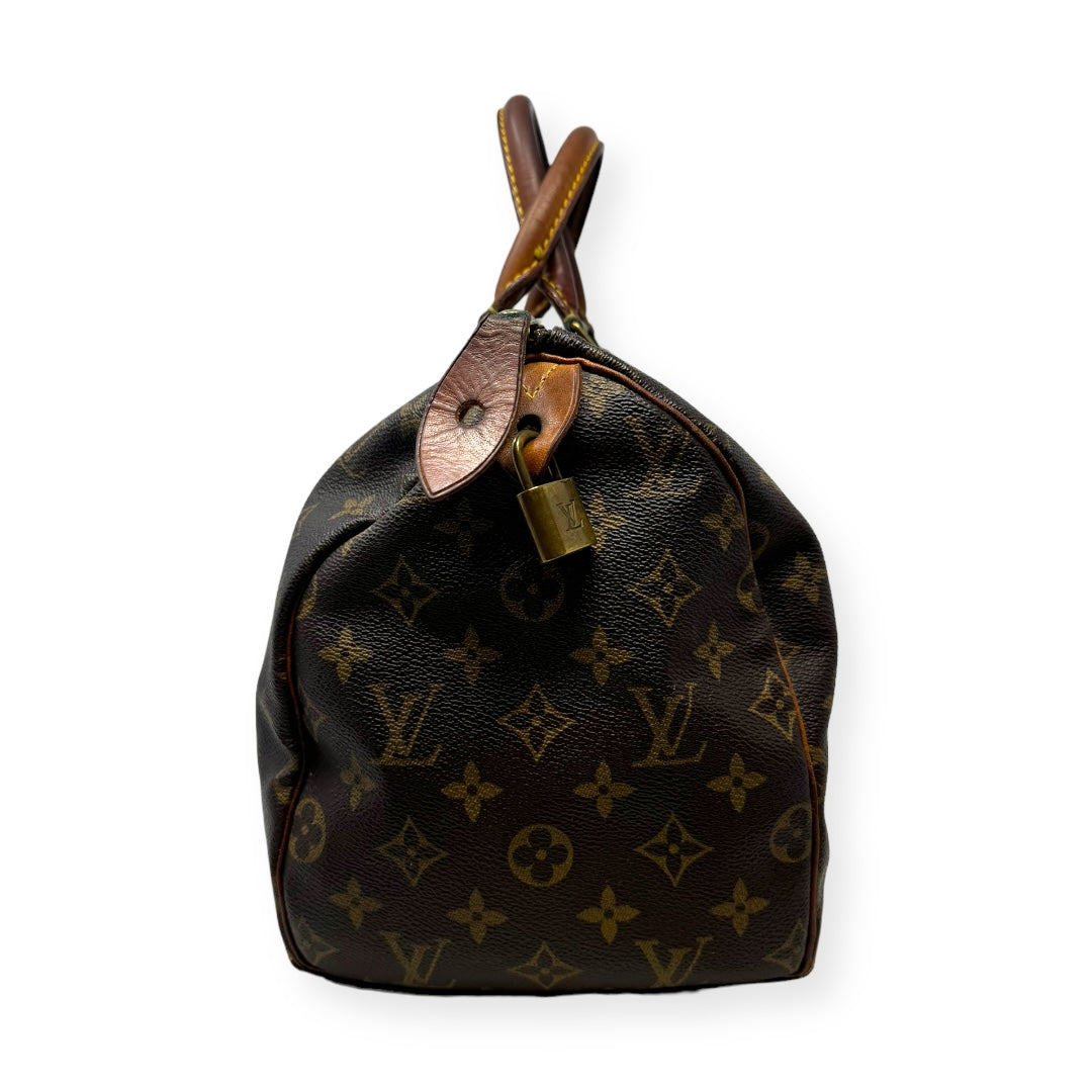 Speedy 30 Handbag Luxury Designer Louis Vuitton, Size Medium