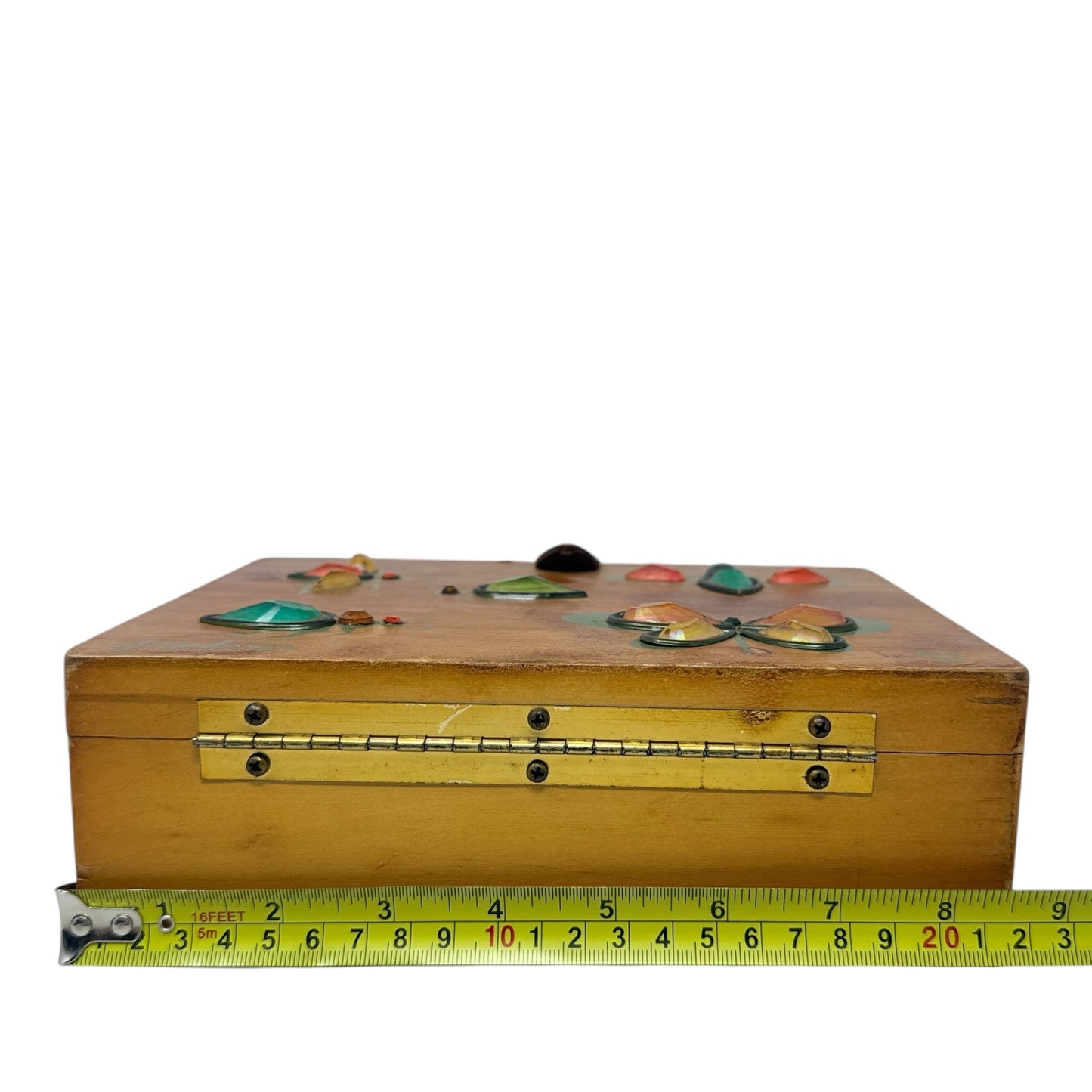 Vintage Collectible 60’s “Glitter Bugs” Wooden Box Bag, Size: Small