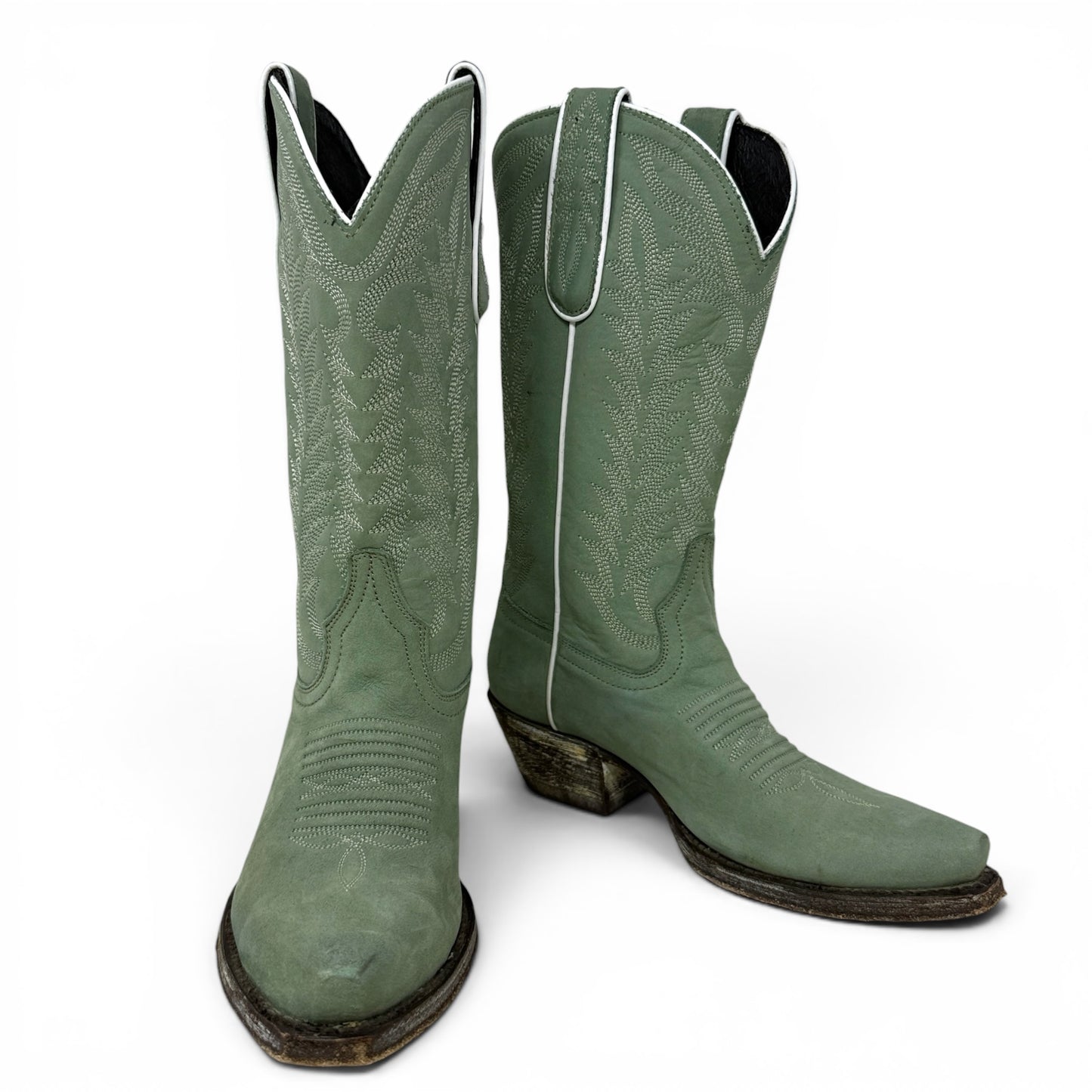 Arkansas Ciel Snip Toe Western Boots By Caborca Silver by Liberty Black In Green, Size: 7.5