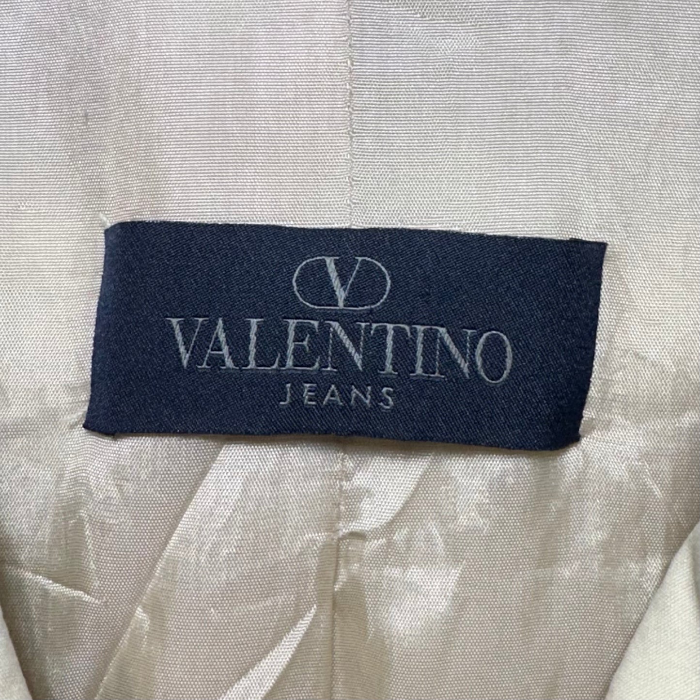 Jacket By Valentino Jeans  In Cream, Size: L