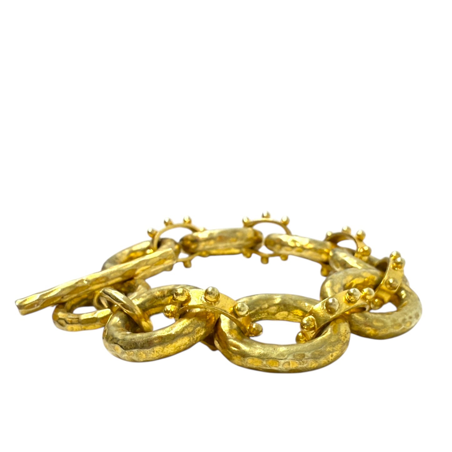 SoHo 24K Gold Plate Link Bracelet Chain By Julie Vos