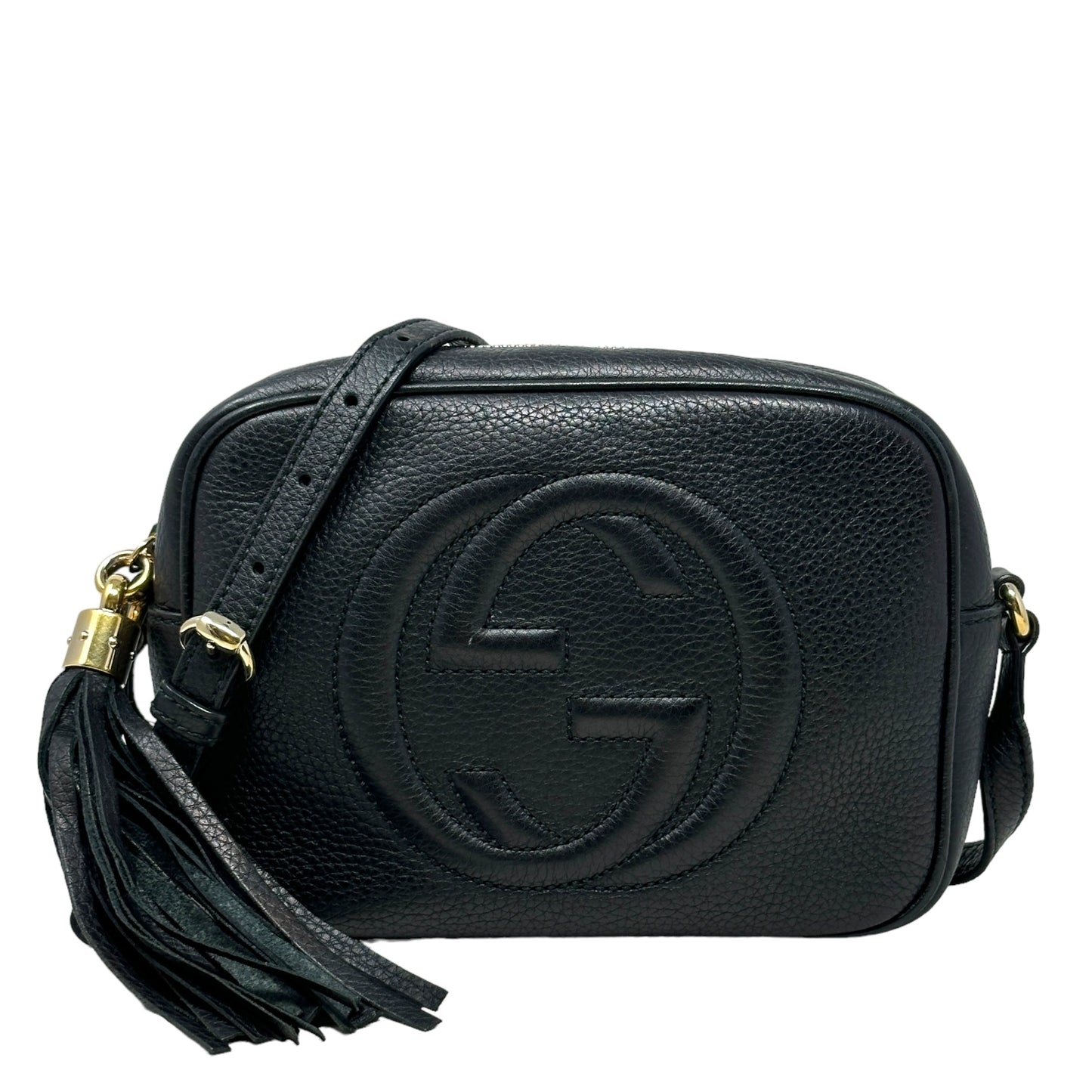 Soho Leather Disco Crossbody Bag Luxury Designer By Gucci, Size: Medium