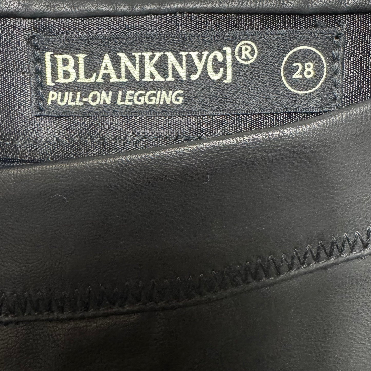 Vegan Leather Pull-On Leggings By Blanknyc In Black, Size: 6/28