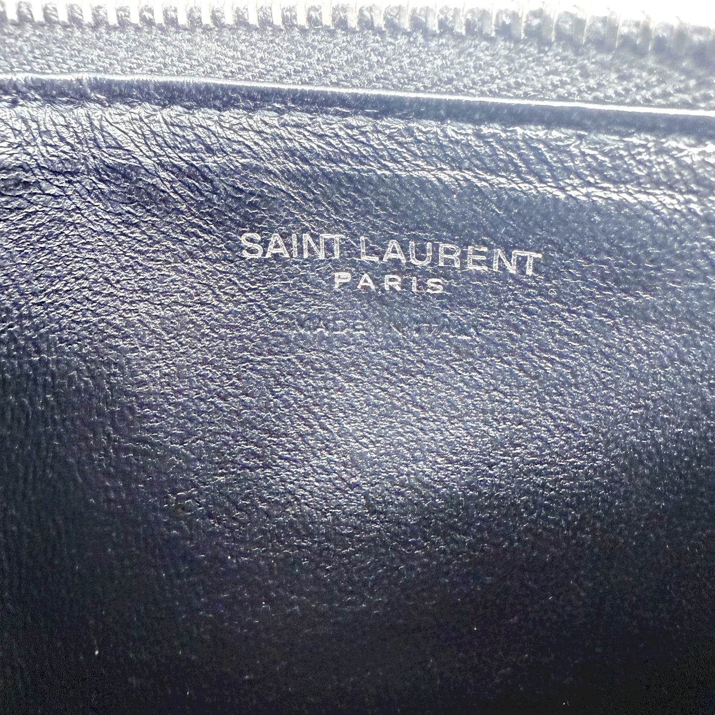 Fragments Glitter Python Card Case In Black Luxury Designer By Yves Saint Laurent, Size: Small