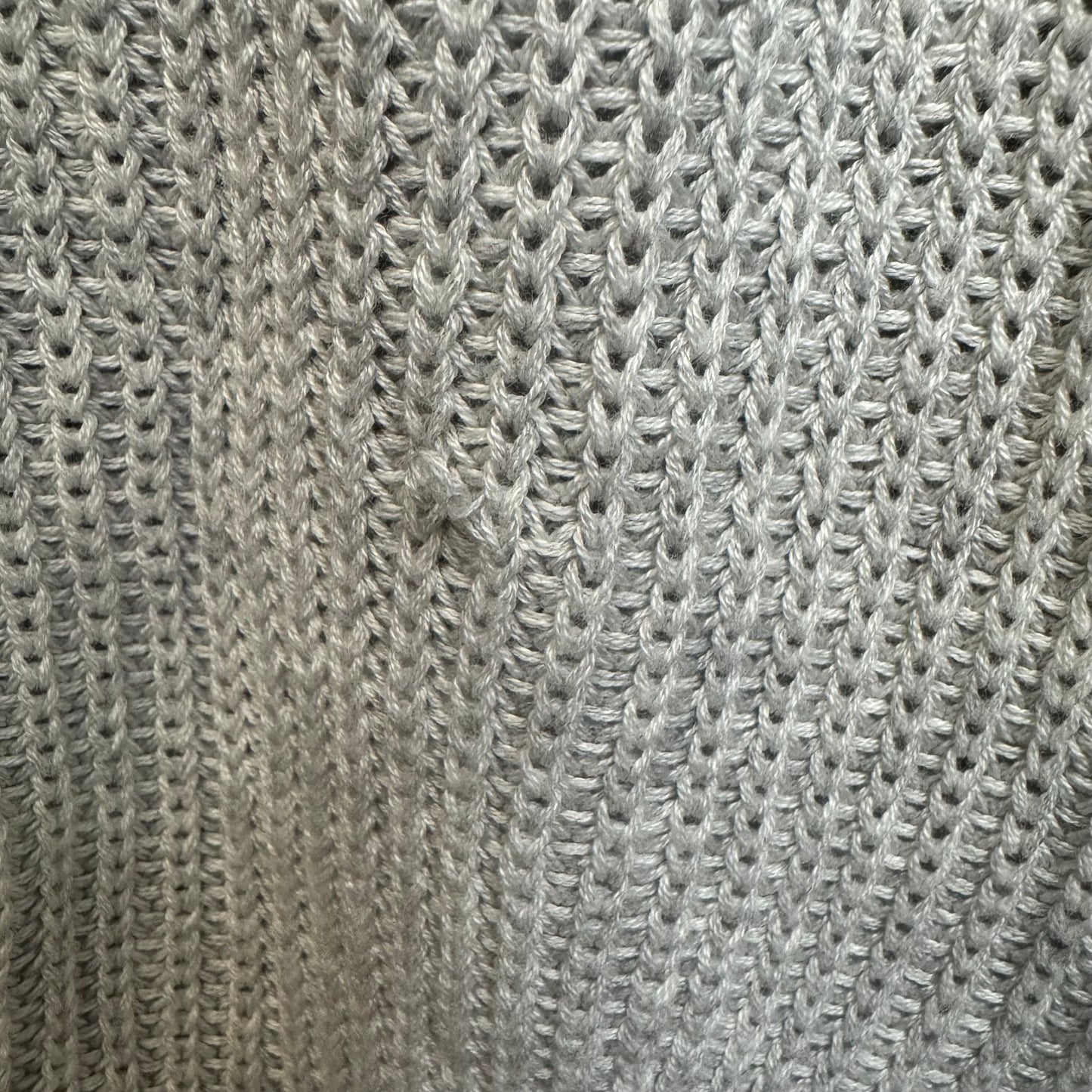 Pointelle Sleeve Cardigan V-Neck Sweater By Torrid In Light Heather Grey, Size: 3x