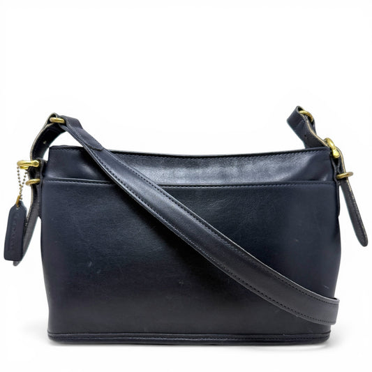 AS IS Vintage Equestrian Leather Crossbody Bag Designer By Coach, Size: Medium
