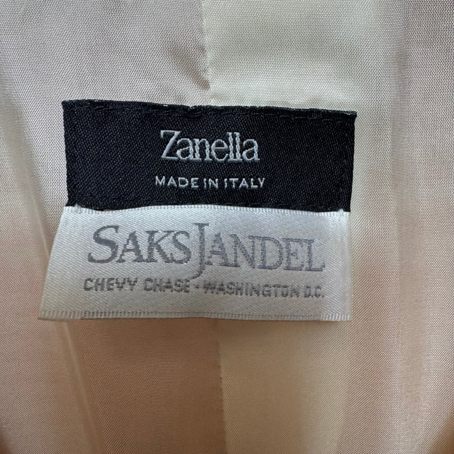 Blazer By Zanella In Cream & Orange, Size: 14