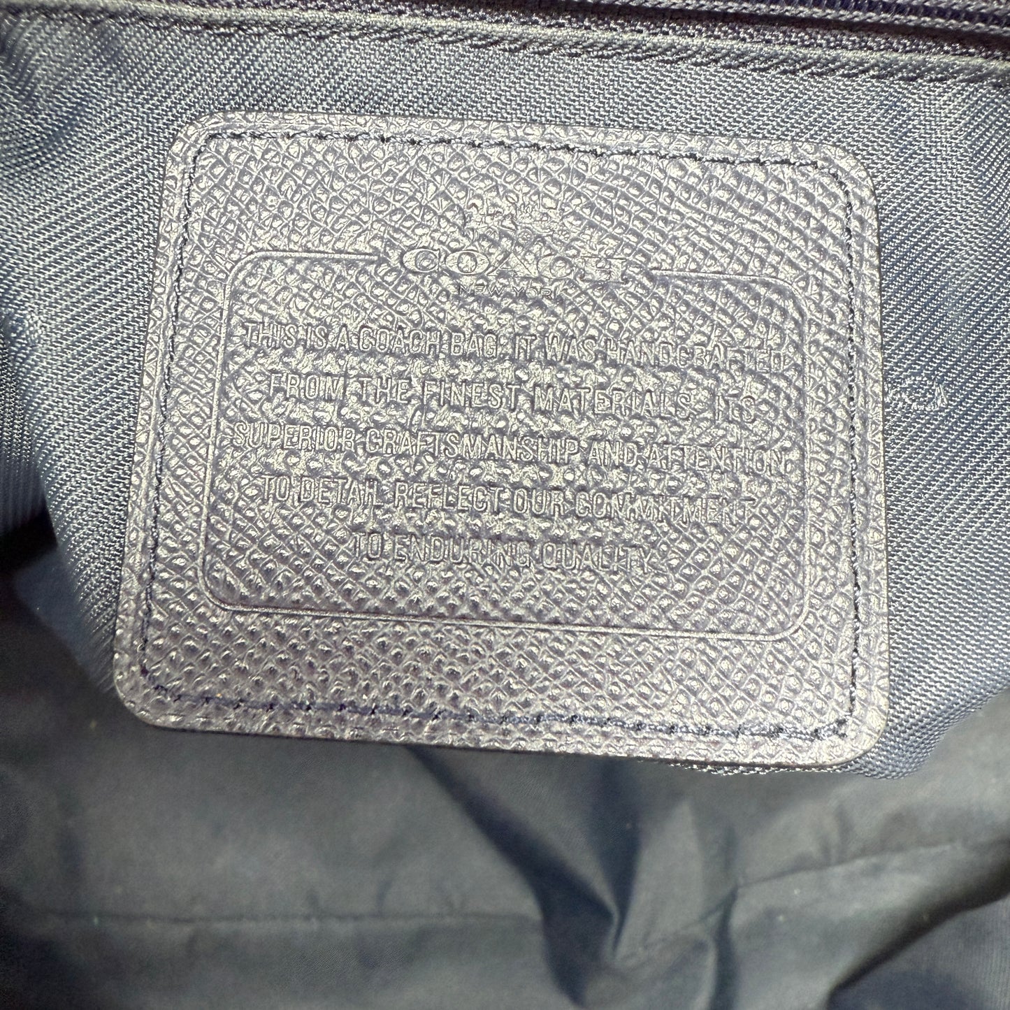 Prince Street Domed Satchel Designer By Coach, Size: Medium