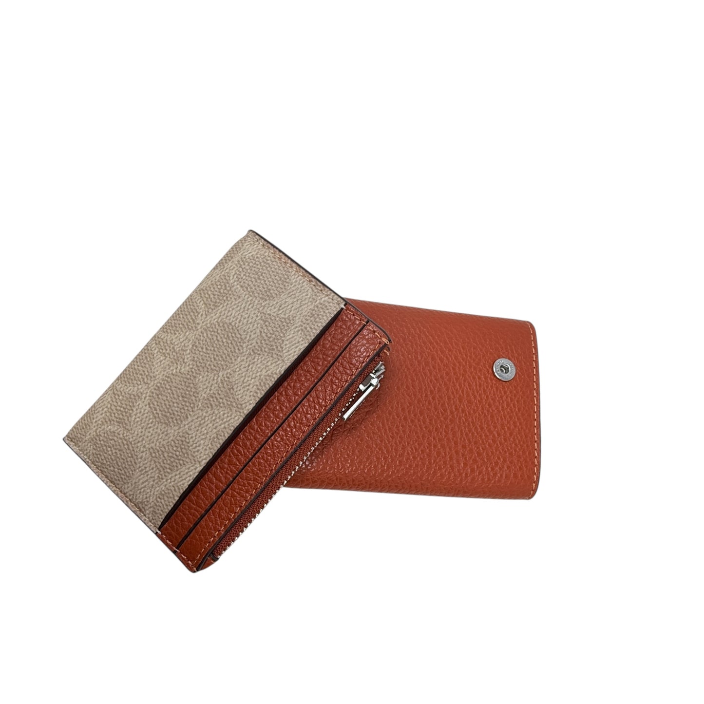 Card Holder Wallet In Signature Canvas Designer By Coach, Size: Medium