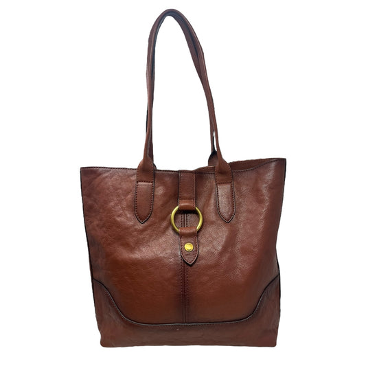 Leather Ring Tote Designer By Frye, Size: Large